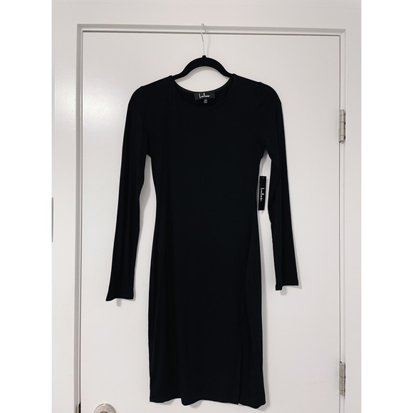 Lulu’s Black Bodycon Midi Dress